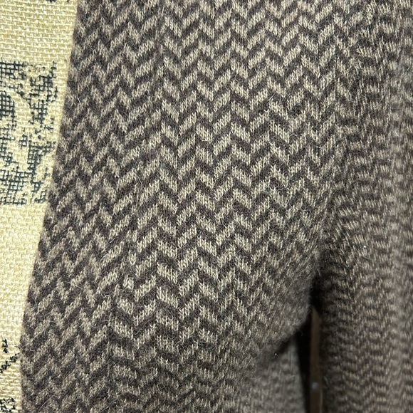 Soft Surroundings Womens Wool Blend Duster Chevron Long Cardigan Coat Size Small - Picture 2 of 7